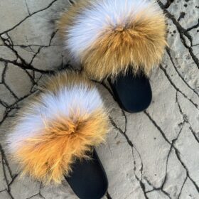 Klapki z futerkiem - Royal