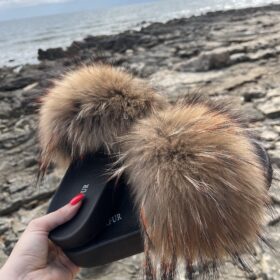 Kapcie z futerkiem – Red Noble